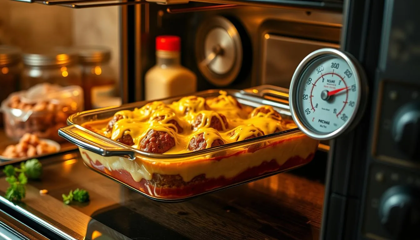 Cheesy Meatball Casserole Baking Guidelines