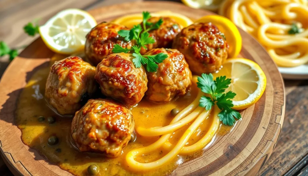 Chicken Piccata Meatballs