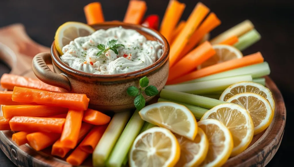 Crab Dip Appetizer Presentation