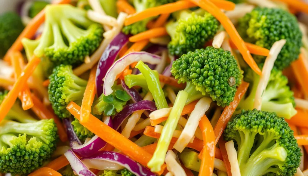 Crunchy Broccoli Slaw Texture