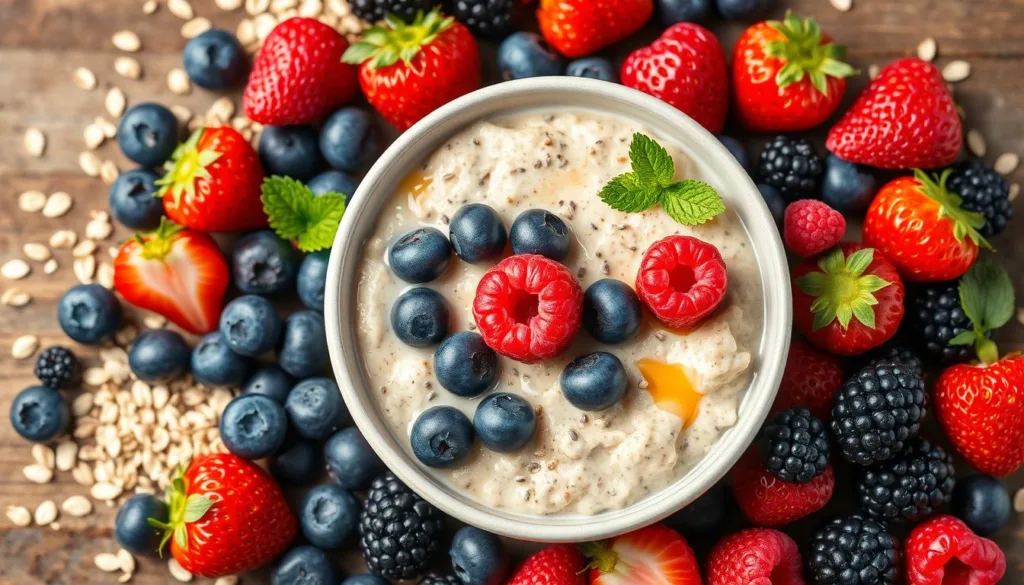 Mixed Berry Oatmeal Ingredients