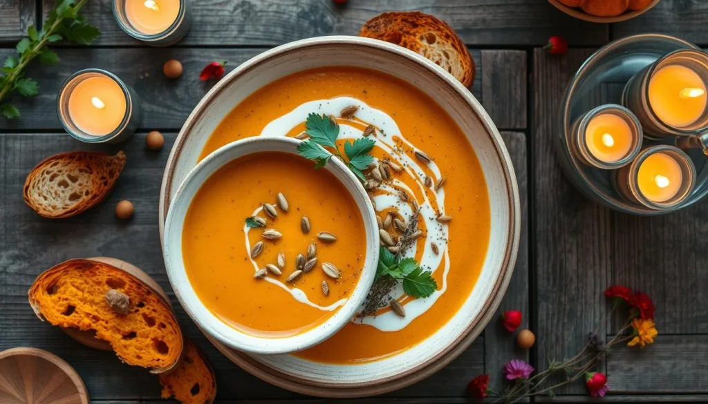 Pumpkin Soup Garnish Ideas