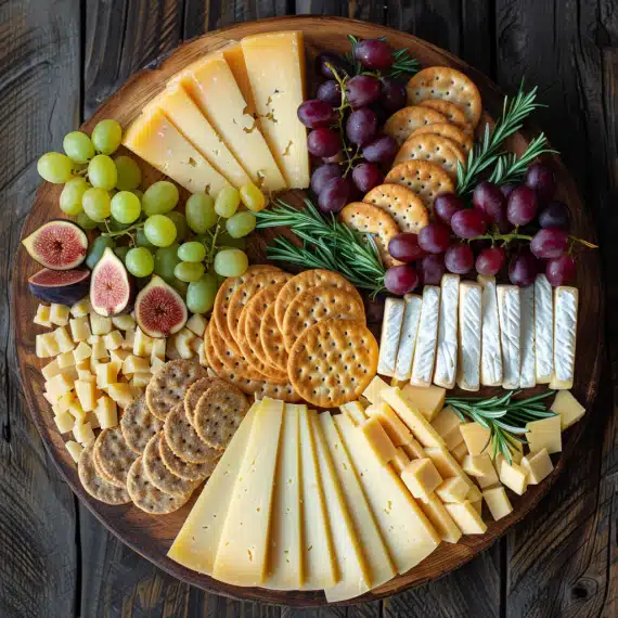 cheese and cracker platter