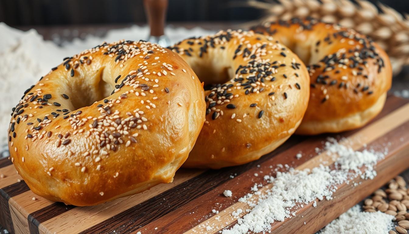 sourdough bagels