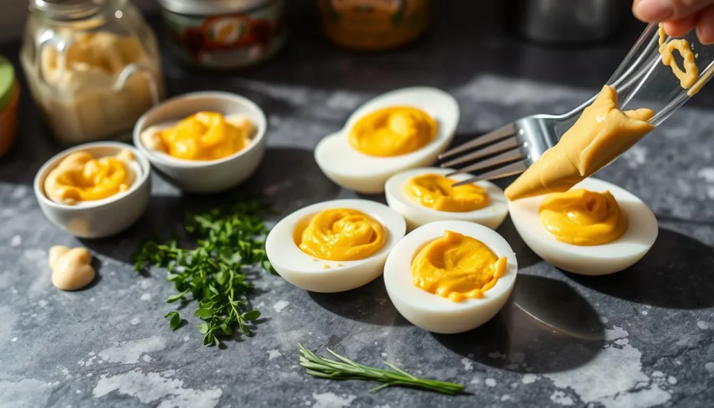 Classic Deviled Eggs Preparation Steps