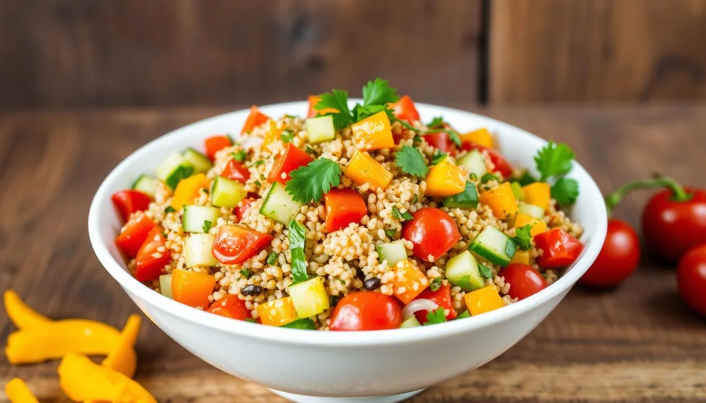 Colorful Quinoa Salad Vegetables