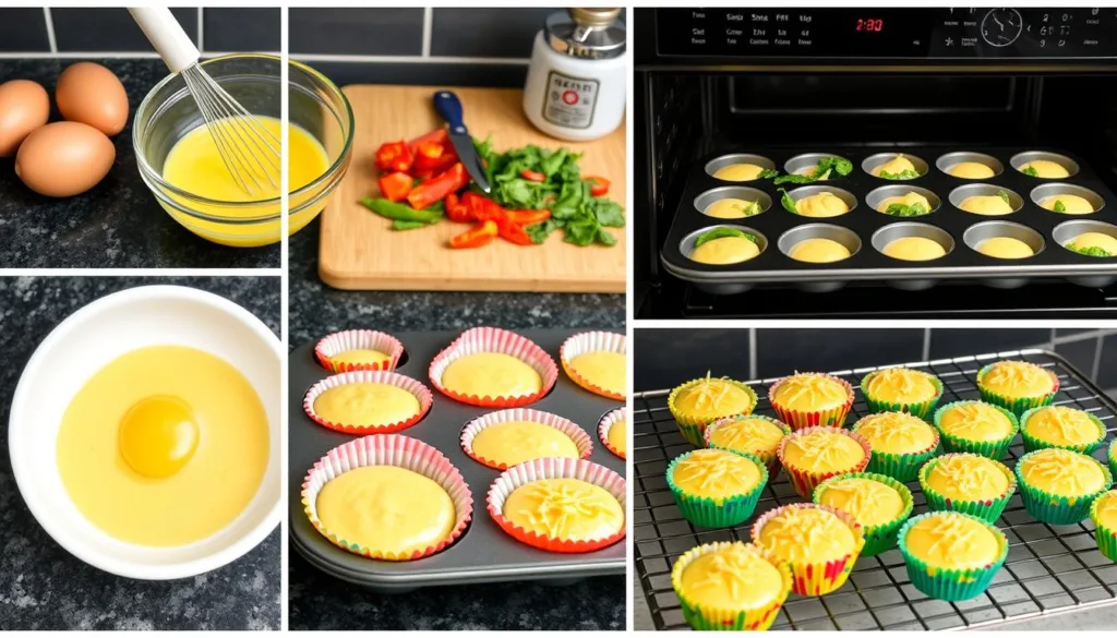 Egg Muffin Preparation Steps