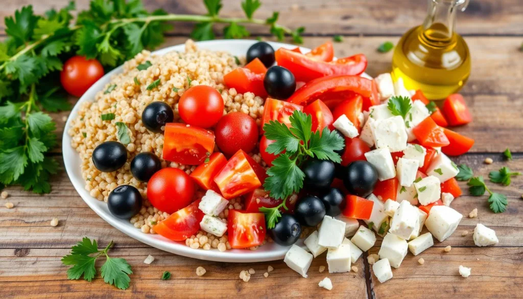 Mediterranean Quinoa Salad Ingredients