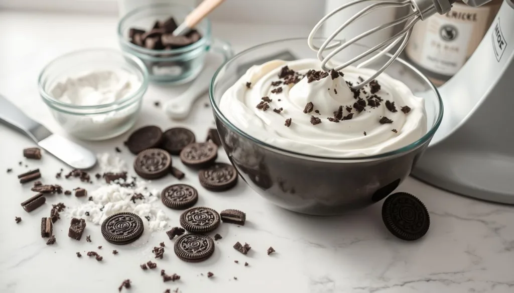 Oreo Frosting Preparation Steps