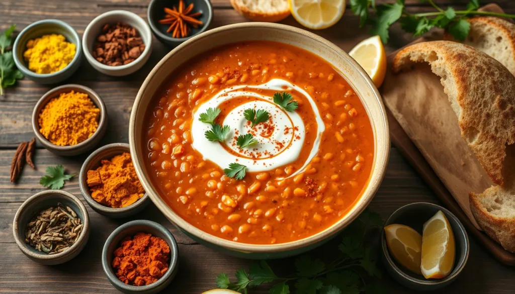 Red Lentil Soup Garnishing Ideas