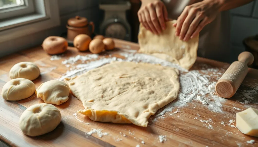 Rolling Pierogi Dough