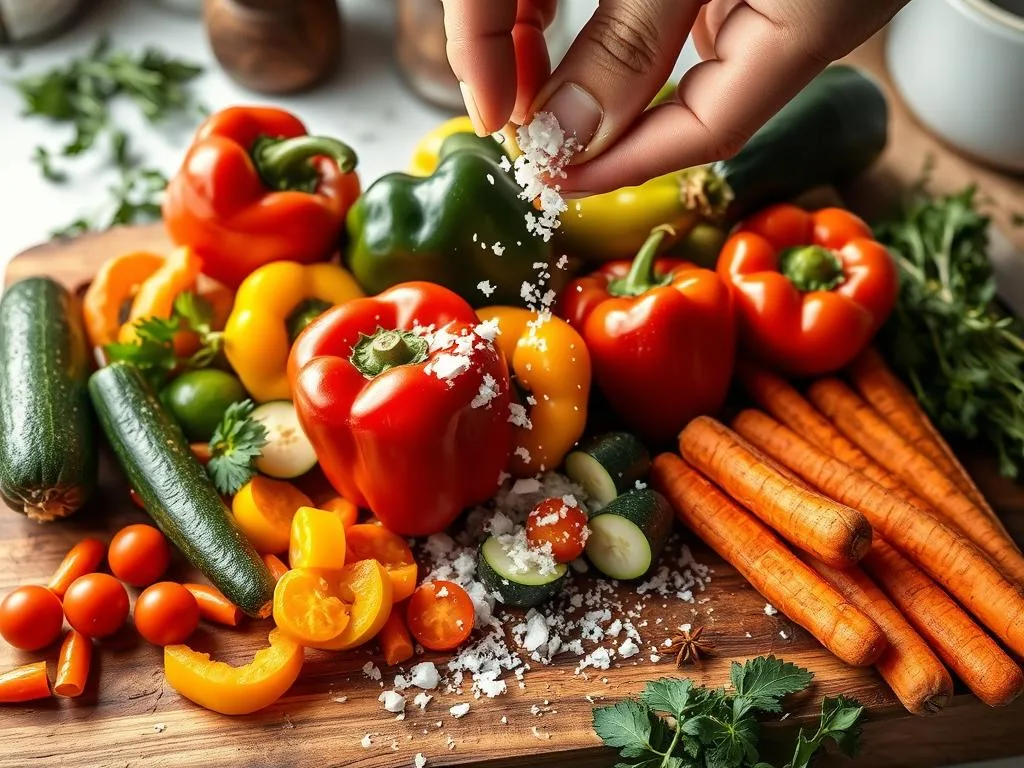 how to salt vegetables