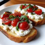 Cottage Cheese Caprese Toast: The Ultimate Healthy Toast Trend You Need to Try 6 Cottage cheese Caprese toast with tomatoes and basil