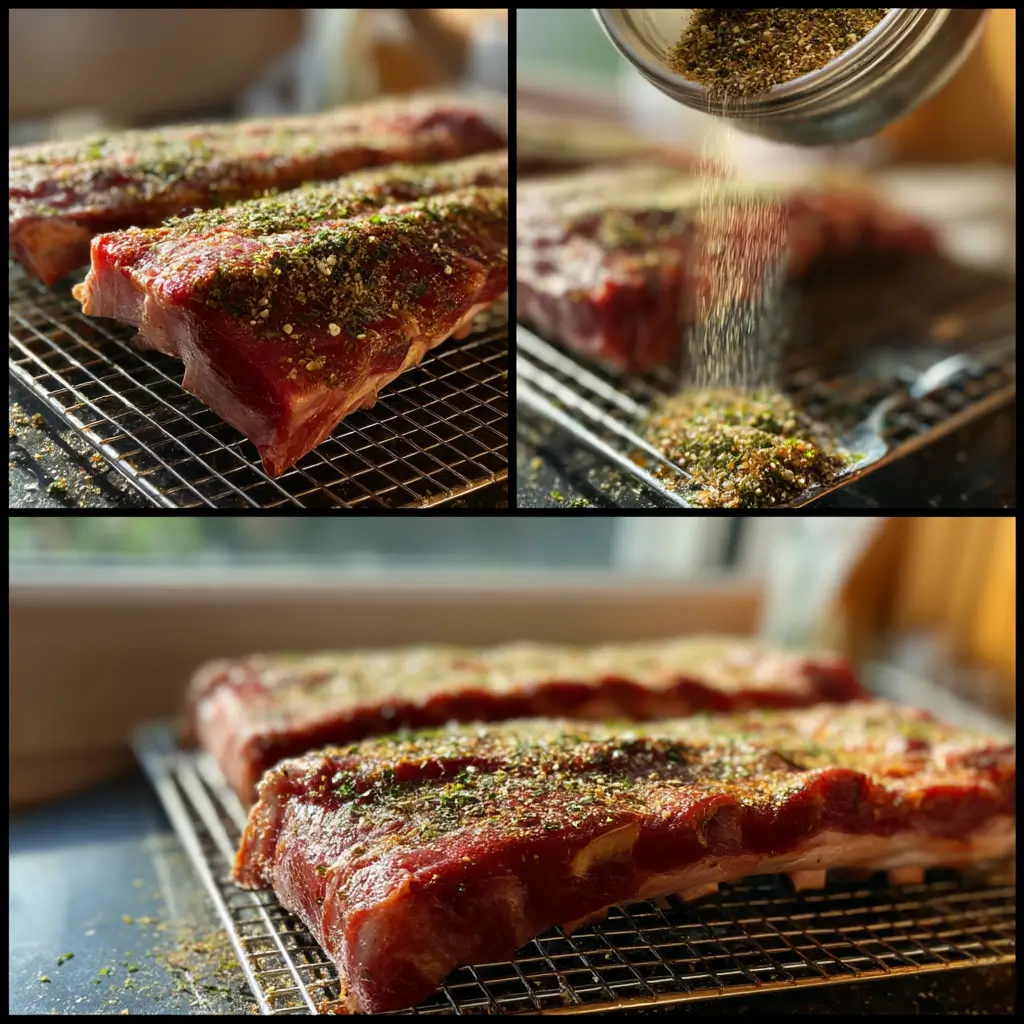 Cold Smoked Ribs – The Ultimate Guide to Flavor-Packed, Juicy Perfection 8 Preparing cold smoked ribs with dry rub