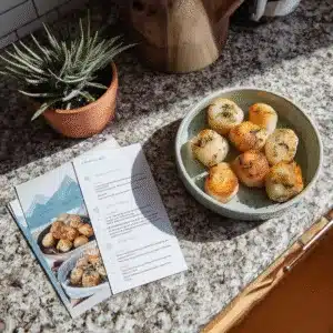 Smoked Scallops – A Simple, Flavor-Packed Delight You'll Crave Again 2 Printed smoked scallops recipe card