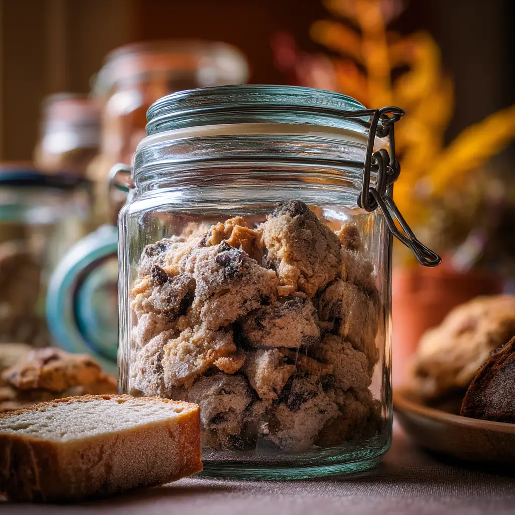 The Scrambled Cookies Trend: A Deliciously Easy Twist on Classic Baking 9 ontainer of scrambled cookies stored with bread for freshness