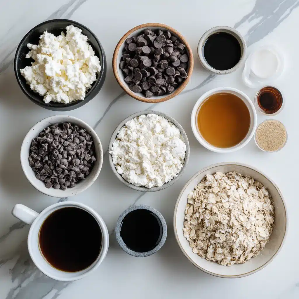 Cottage Cheese Twix – The Unlikely High-Protein Dessert You’ll Love 6 cottage cheese twix ingredients layout