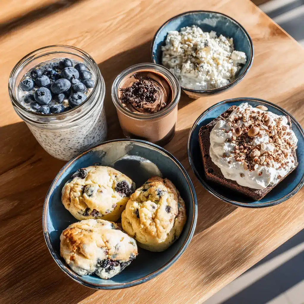 Five trending recipes from YouTube and TikTok in 2025, including blueberry oats, egg bites, and chocolate cream