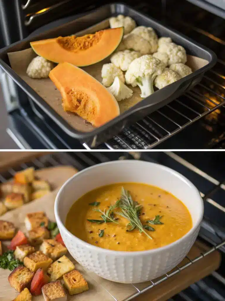 The Ultimate Roasted Pumpkin & Cauliflower Soup Recipe: Comfort in a Bowl 3 Roasted Pumpkin & Cauliflower Soup-Step by Step
