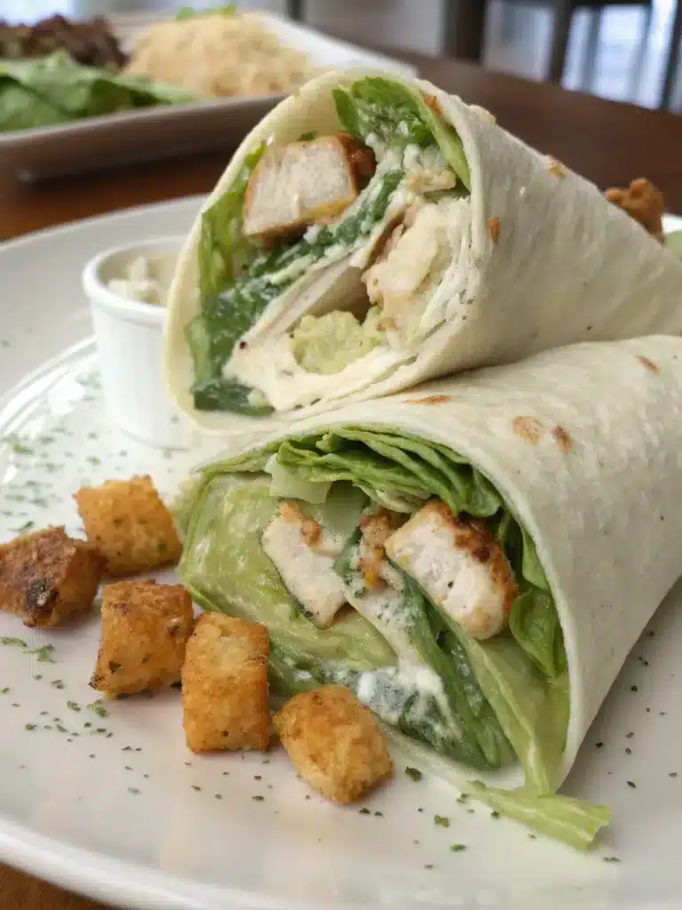 caesar salad wrap