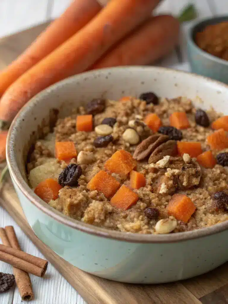 carrot cake baked oats