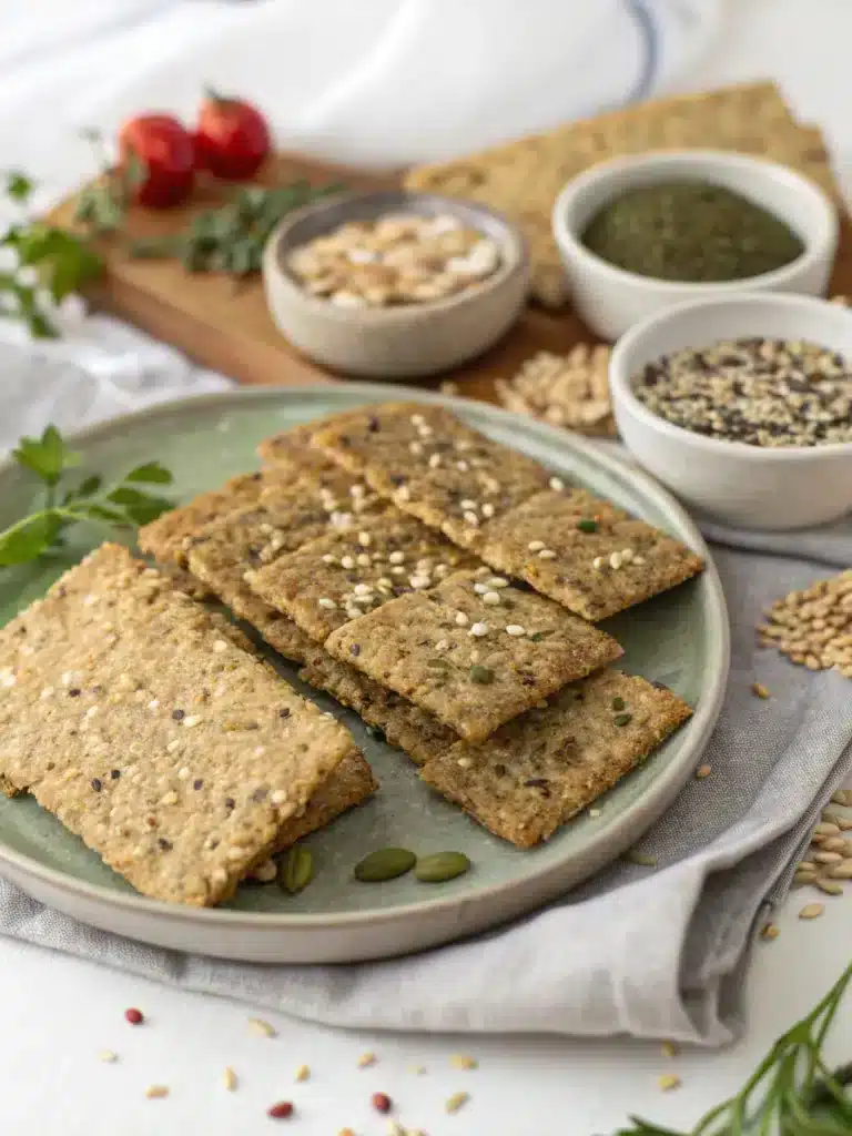 healthy seeded crackers-ingredients