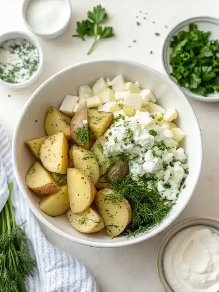 How to Make the Best Mediterranean Potato Tzatziki Bowl in 30 Minutes 3 mediterranean potato tzatziki bowl-Step by Step