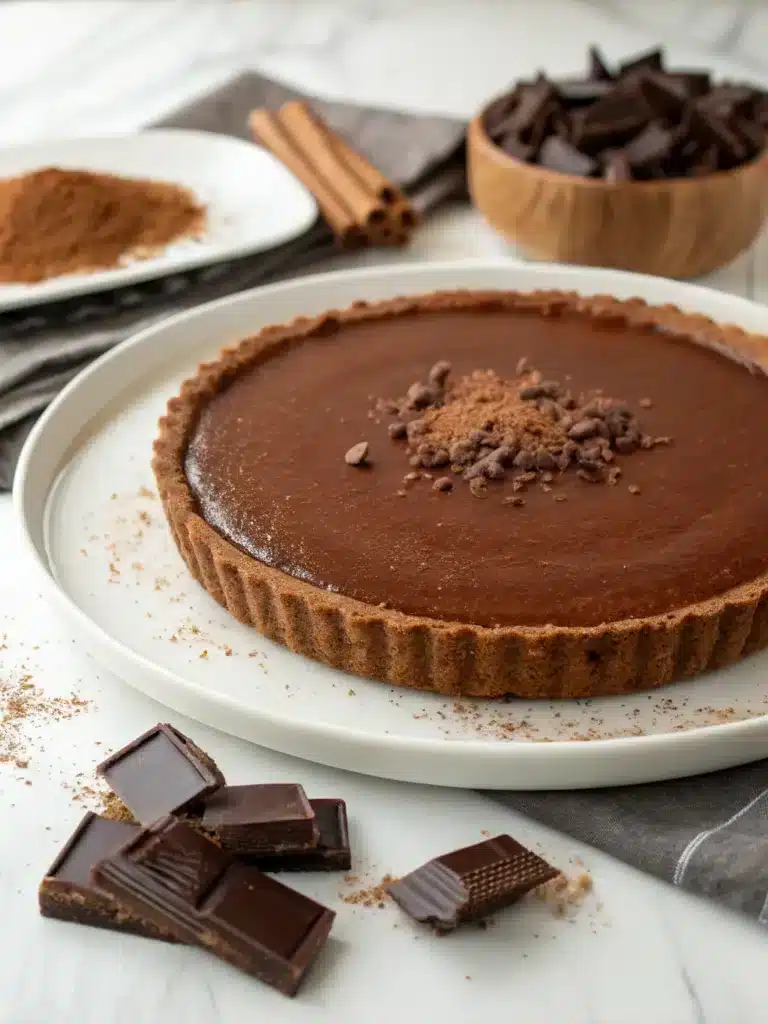 no-bake silken chocolate tart gf-ingredients