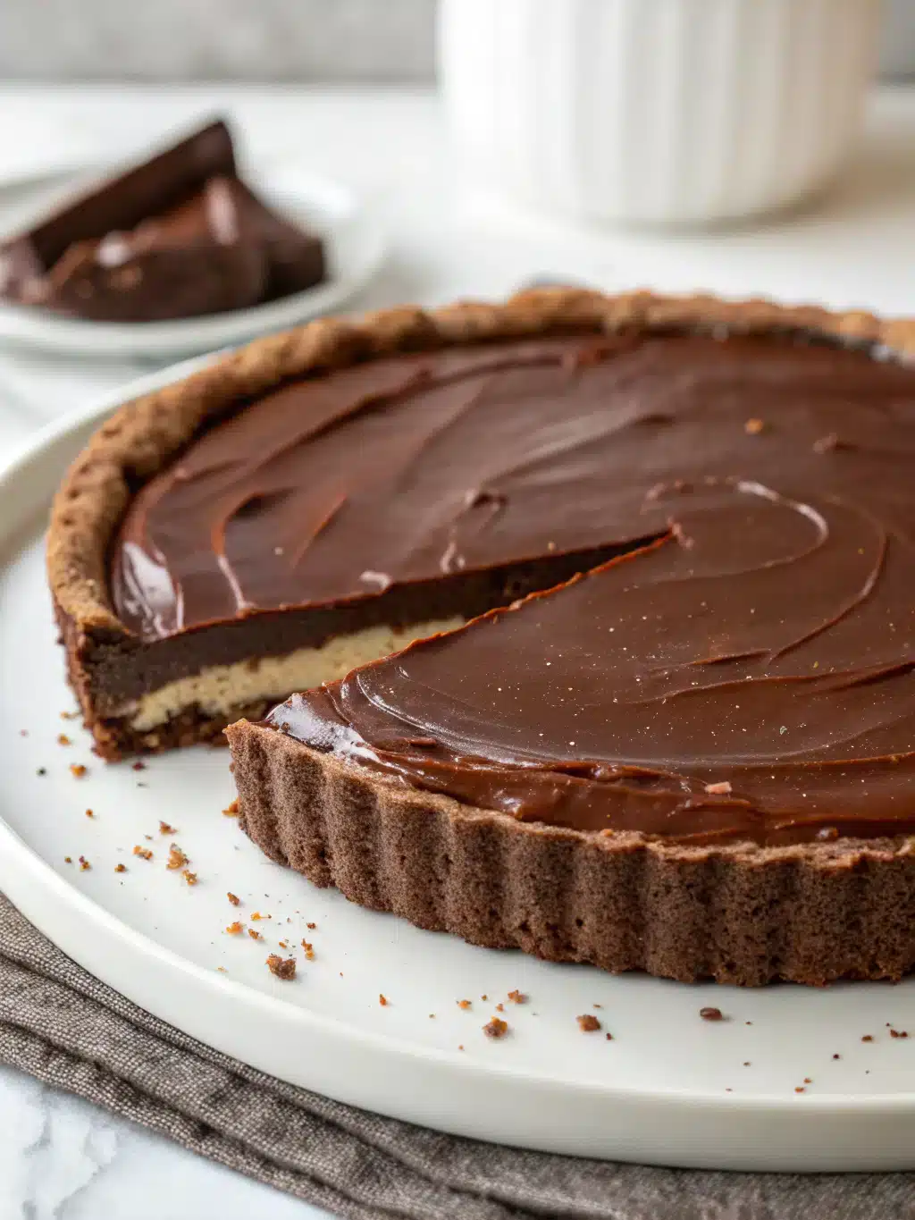 Home 7 no bake silken chocolate tart gf