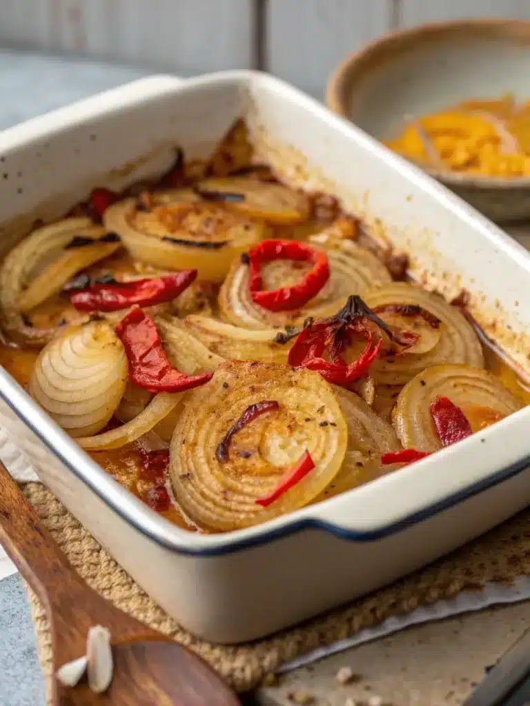 Harissa Butter Onion Boil (Air Fryer or Oven)