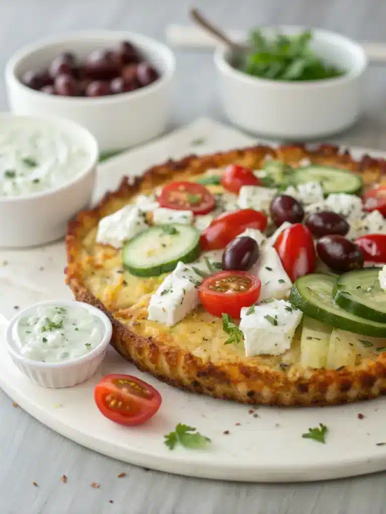 Mediterranean Potato Crust Tart with Tzatziki: How to Make the Best Summer Dish! 2 Mediterranean Potato Crust Tart with Tzatziki-ingredients