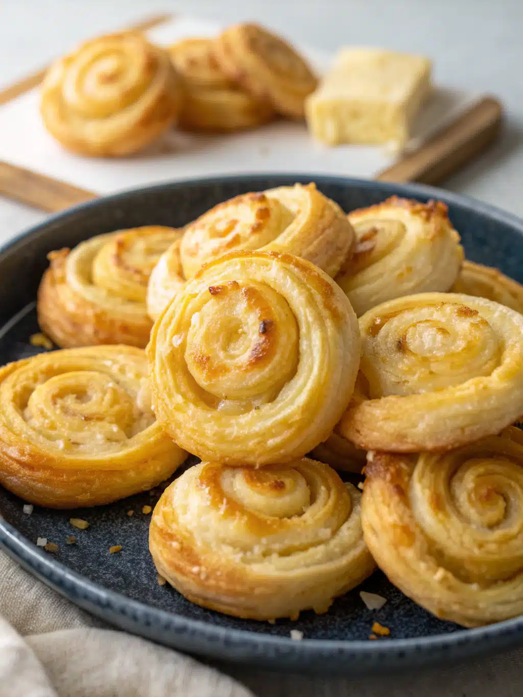 Cheese Puff Pastry Spirals