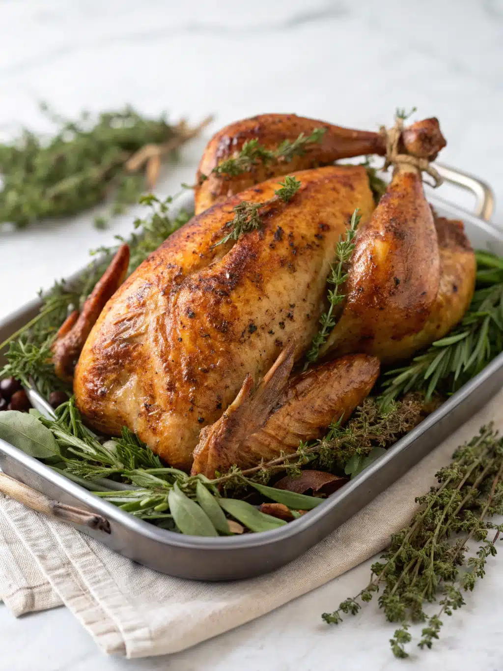 Dry Brined Whole Roast Turkey