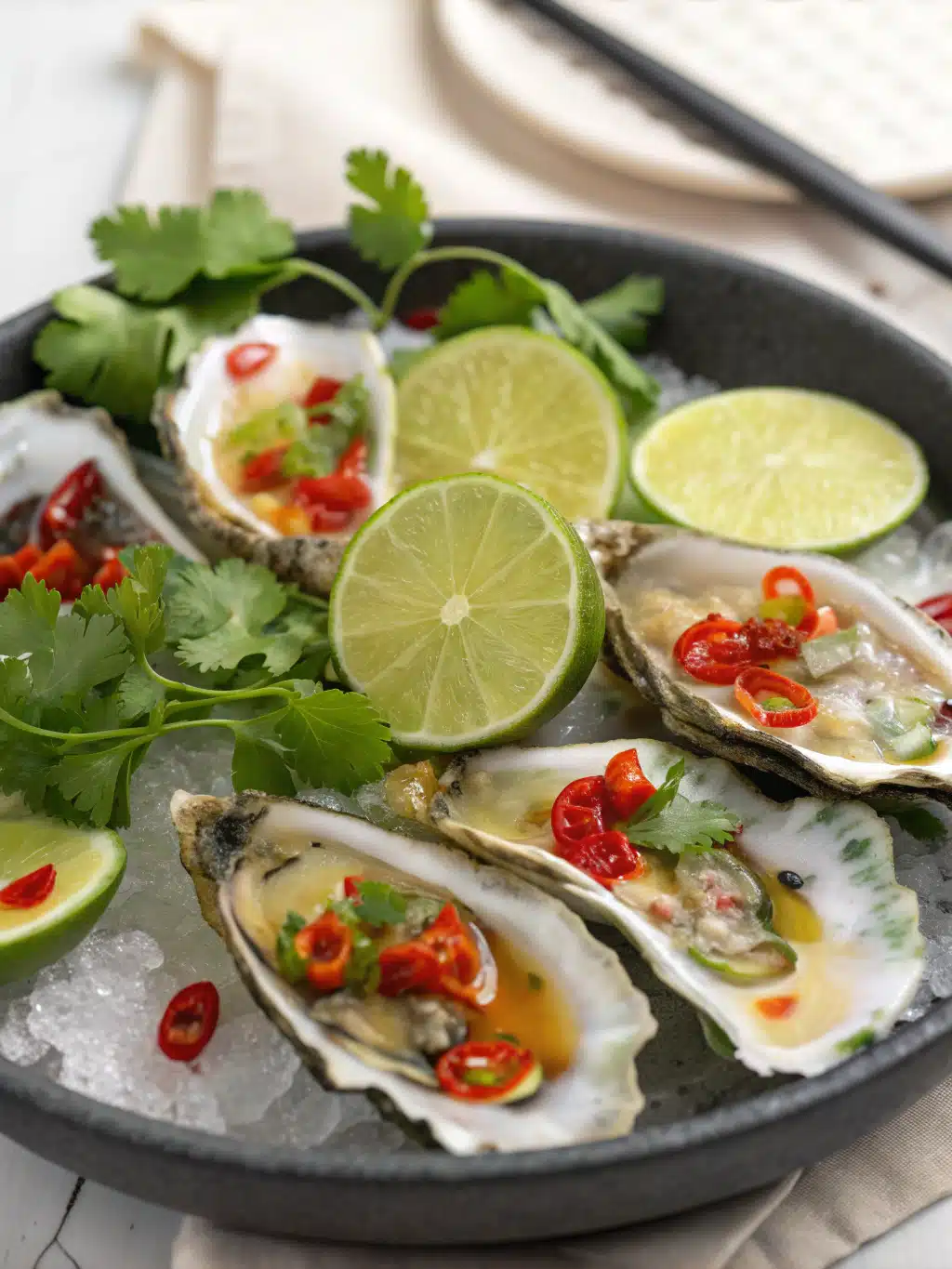 Thai Style Lime Chili Oysters